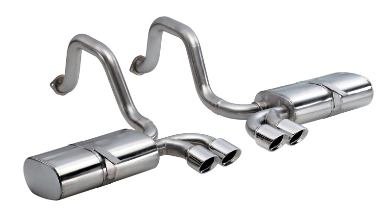 Chevrolet Corvette Performance Exhaust - Axle-Back - CORSA Performance - Sport Axle-Back, Dual Rear Exit, Polished Pro-Series Tips - `97-`04